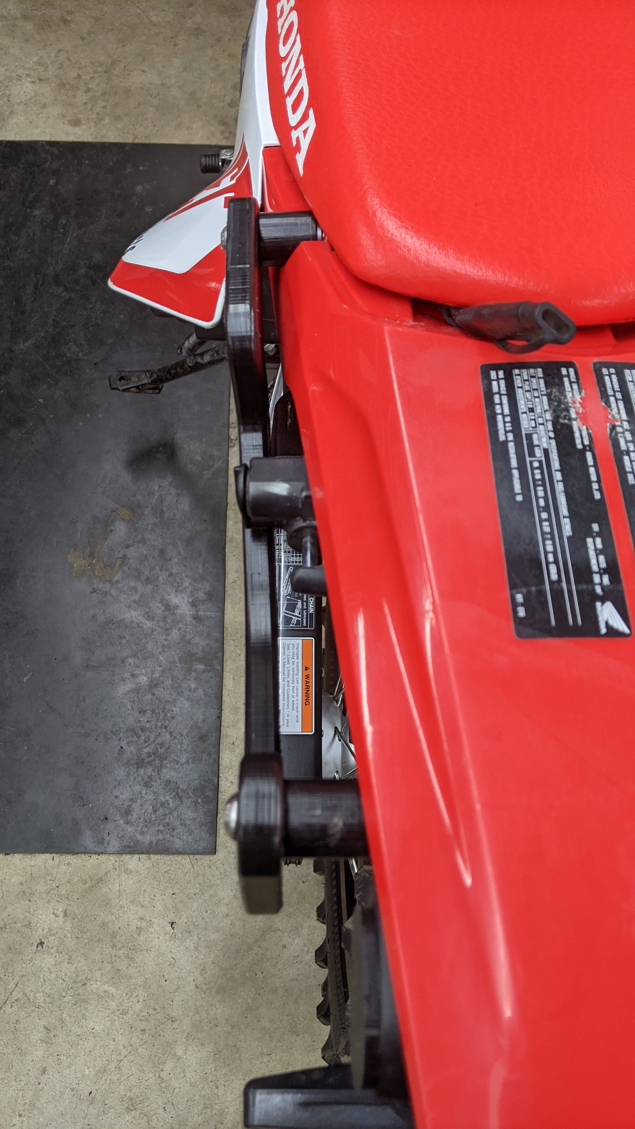 JET Moto Products - Low Type HDPE Grab Rails for Honda CRF 300L & Rally