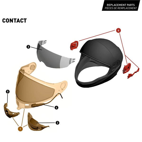 CKX-HELM CONTACT EDL STROKE GR GLOSS M 515753
