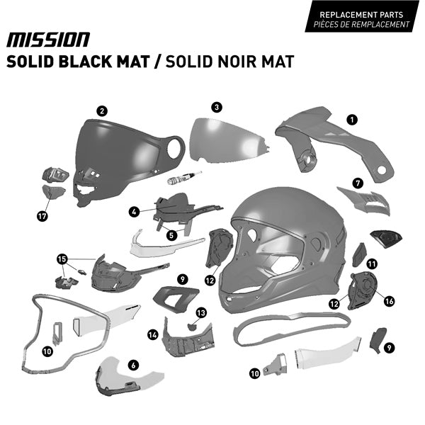 CKX - Mission AMS Full-Face Helmet, Double Shield