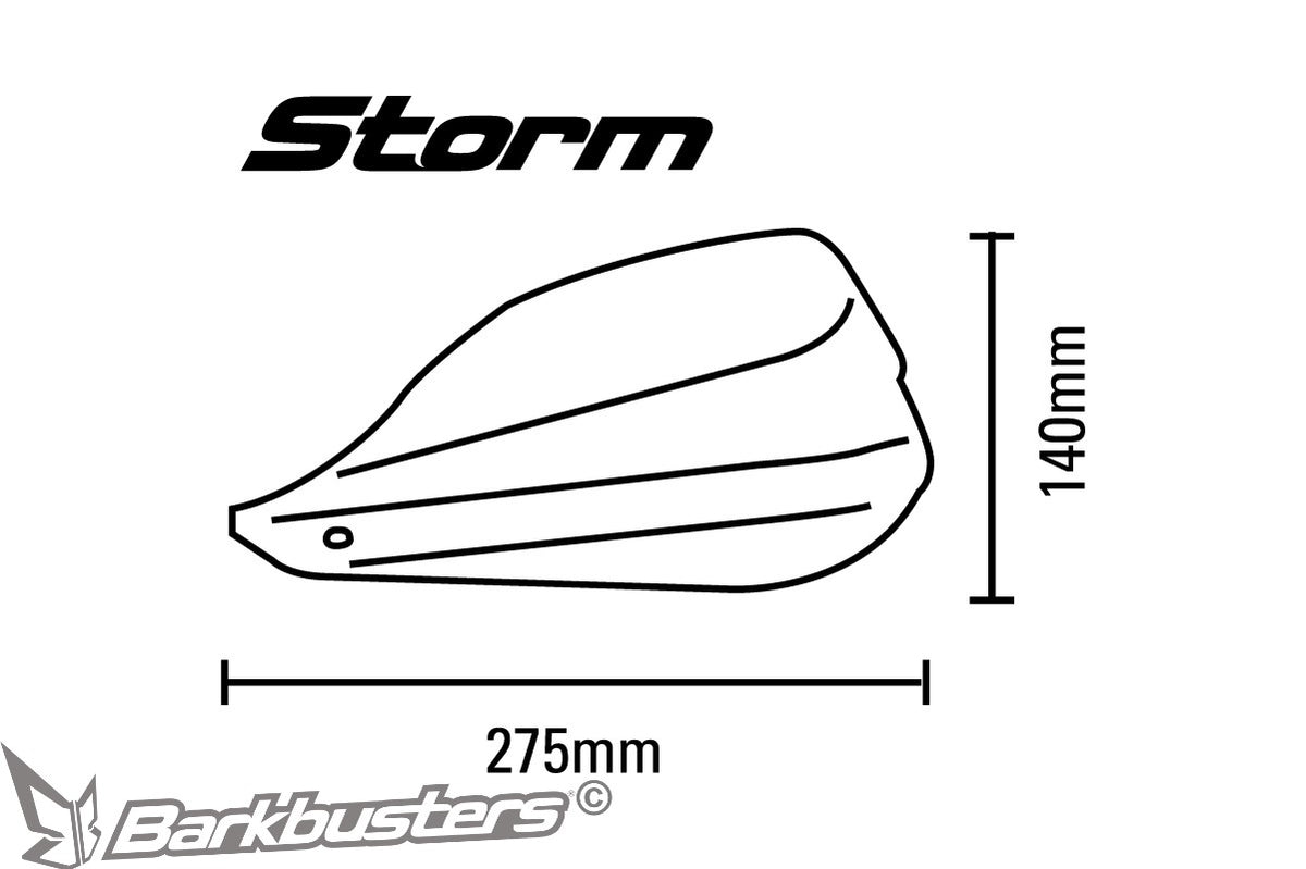 Barkbusters - Storm Handguards, Plastics Only