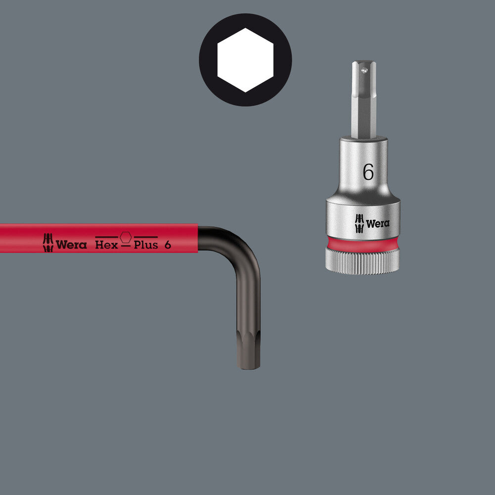 Wera Tools - 950/9 Hex-Plus Multicolour Imperial 2 L-key set, imperial, BlackLaser