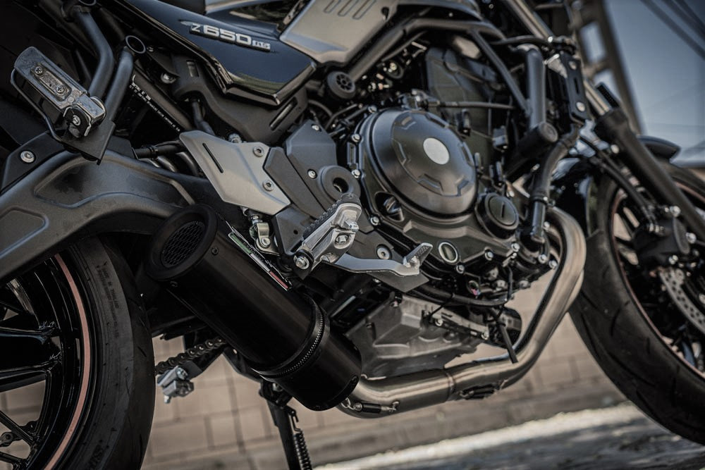 GPR-Exhaust---M3-Black-Titanium-Full-Line,-silencer-and-separate-header-for-Z-650-RS-from-2021-to-2023-dB-Killer-Catalyst