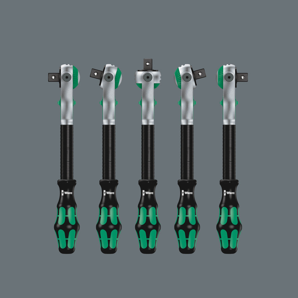 Wera Tools - 8100 SB 6 Zyklop Speed Ratchet Set, 3/8" drive, metric