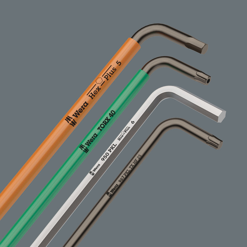 Wera Tools - 950/9 Hex-Plus 4 L-key set, metric, chrome-plated