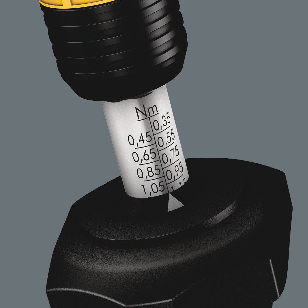 Wera Tools - Series 7400 ESD Kraftform adjustable torque screwdrivers (0.1-3.0 Nm) with Rapidaptor quick-release chuck