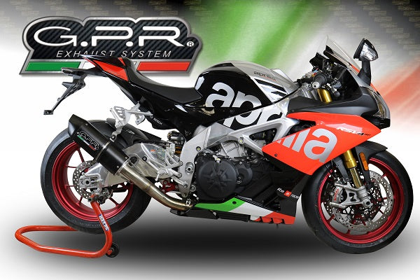 GPR-Exhaust---Furore-Nero-Slip-on-for-Tuono-V4-1100-RR-Factory-from-2015-to-2016-dB-Killer-Link-Pipe-Catalyst