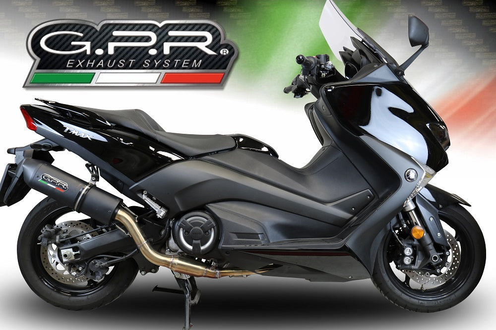 GPR-Exhaust---Furore-Evo4-Nero-Full-Line-for-T-Max-530-from-2017-to-2021-dB-Killer-Catalyst