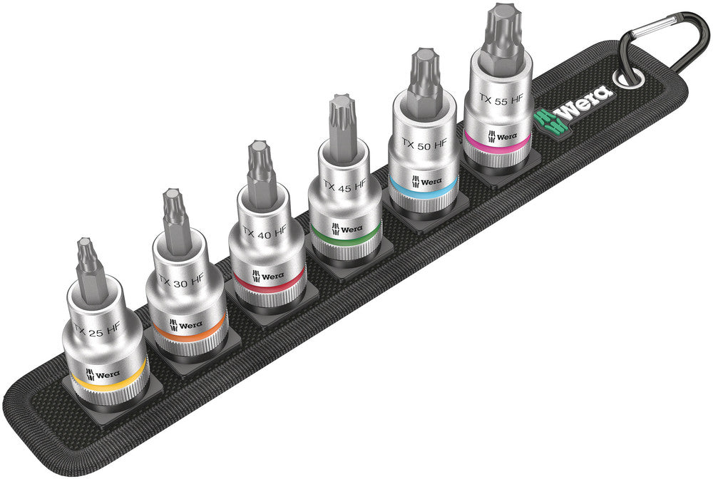 Wera Tools - Belt C 3 TORX® HF Zyklop bit socket set with holding function, 1/2" drive