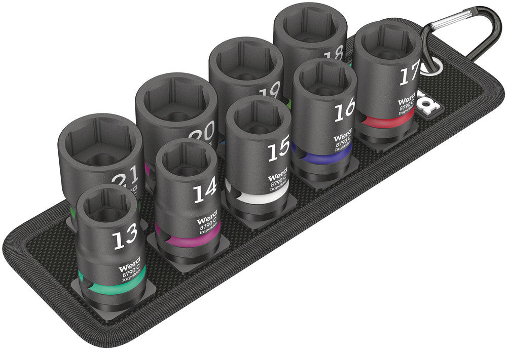 Wera Tools - Belt C Impaktor 1 socket set, 1/2" drive