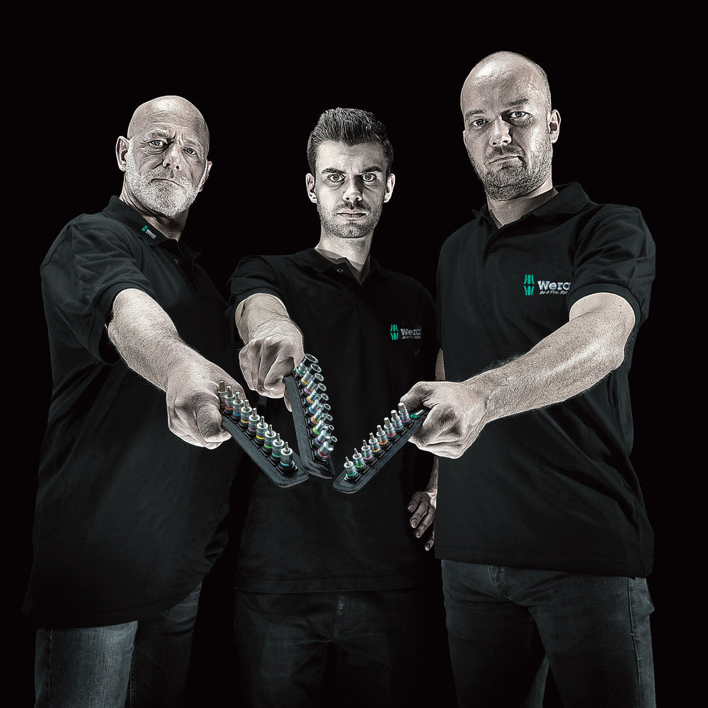 Wera Tools - Belt B Imperial 1 Zyklop In-Hex-Plus bit socket set with holding function, 3/8" drive