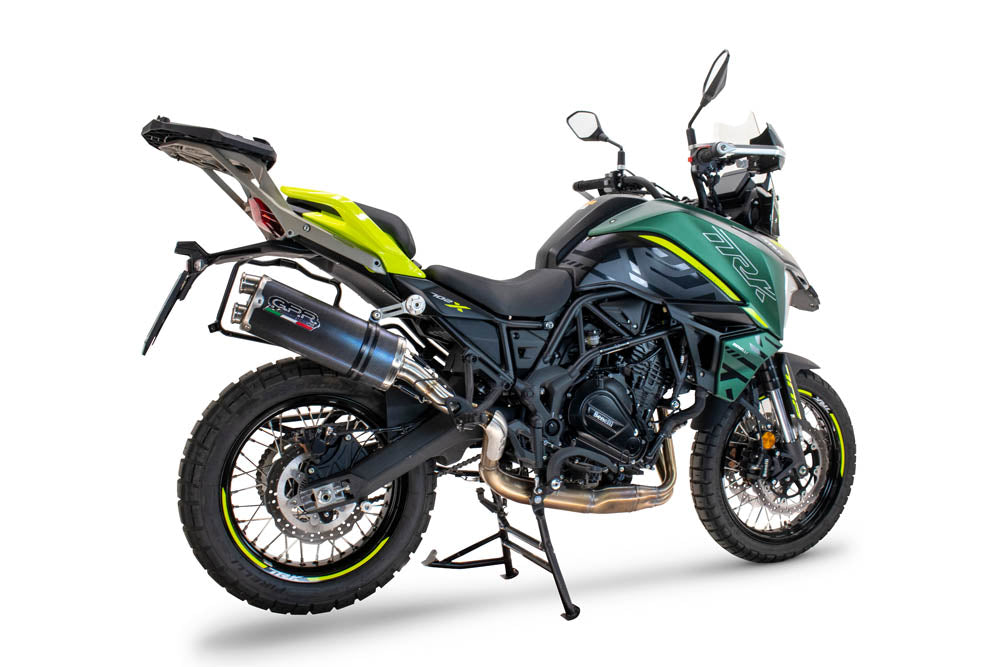 GPR-Exhaust---Dual-Poppy-Slip-on-for-TRK-702-X-from-2023-to-2024-dB-Killer-Link-Pipe