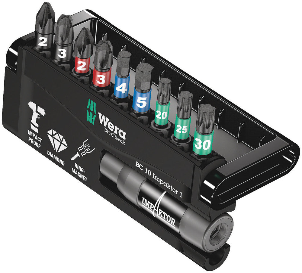 Wera Tools - Bit-Check 10 Impaktor 1 SB