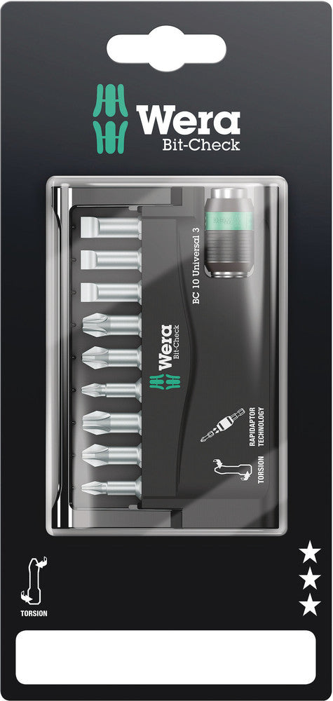 Wera Tools - Bit-Check 10 Universal 3 SB