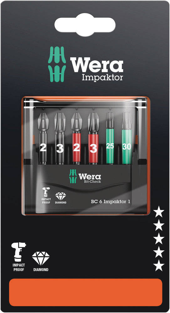 Wera Tools - Bit-Check 6 Impaktor 1 SB