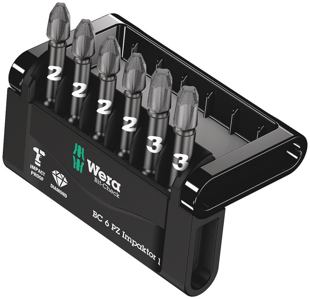 Wera Tools - Bit-Check 6 PZ Impaktor 1