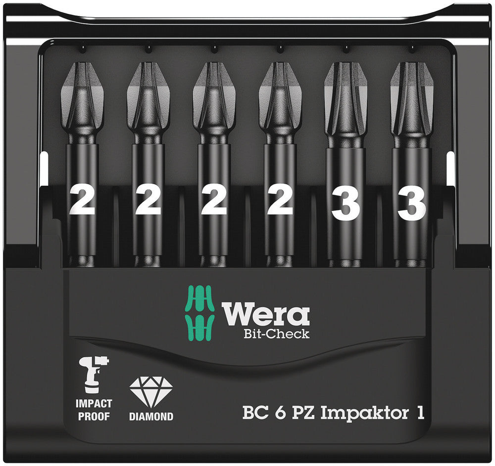 Wera Tools - Bit-Check 6 PZ Impaktor 1