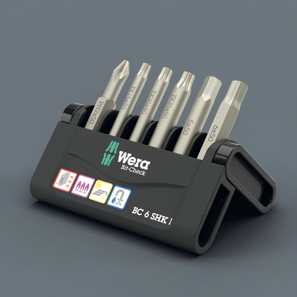 Wera Tools - Bit-Check 6 SHK 1 SB