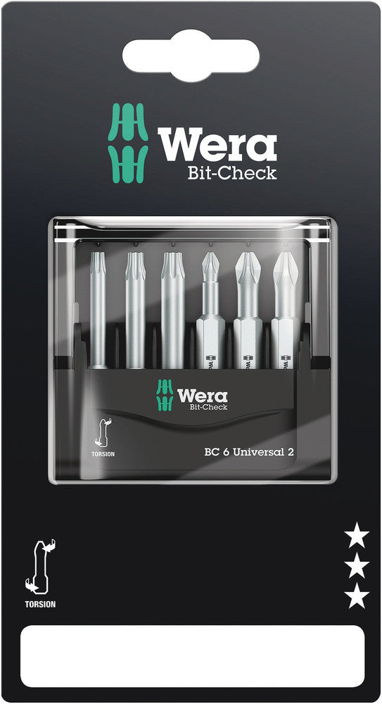 Wera Tools - Bit-Check 6 Universal 2 SB