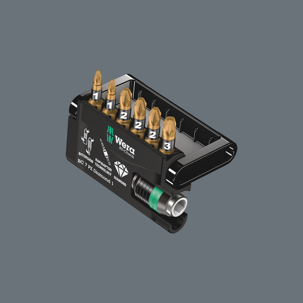 Wera Tools - Bit-Check 7 PZ Diamond 1
