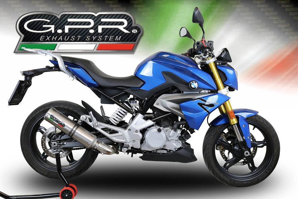GPR-Exhaust---M3-Titanium-Natural-Full-Line-for-G-310-R-from-2022-to-2024-dB-Killer-Catalyst