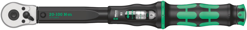 Wera Tools - Click-Torque B 2 torque wrench with reversible ratchet, 20-100 Nm