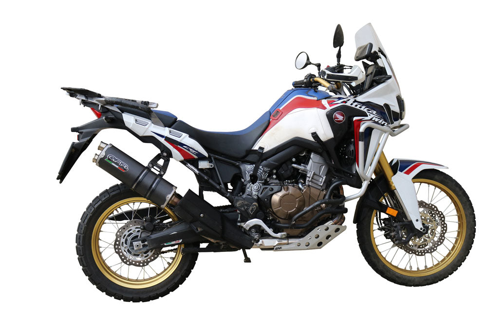 GPR-Exhaust---Dual-Poppy-Slip-on-for-CRF-1000-L-Africa-TWIN-from-2015-to-2017-dB-Killer-Link-Pipe