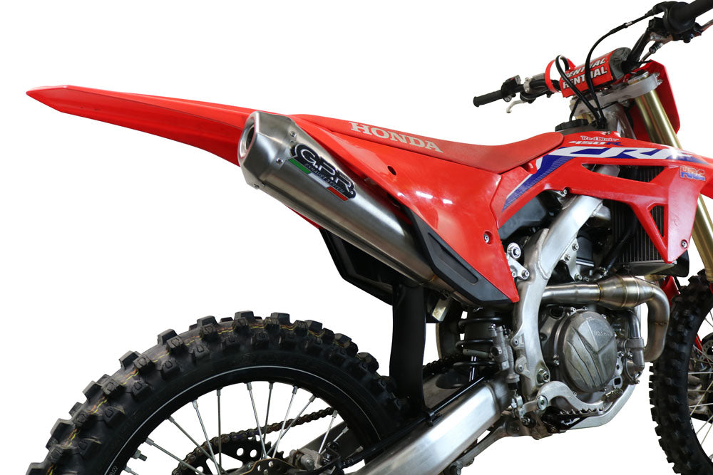 GPR-Exhaust---Pentacross-FULL-Titanium-Full-Line-for-CRF-450-R-RX-from-2021-to-2025-dB-Killer-Spark-Arrestor