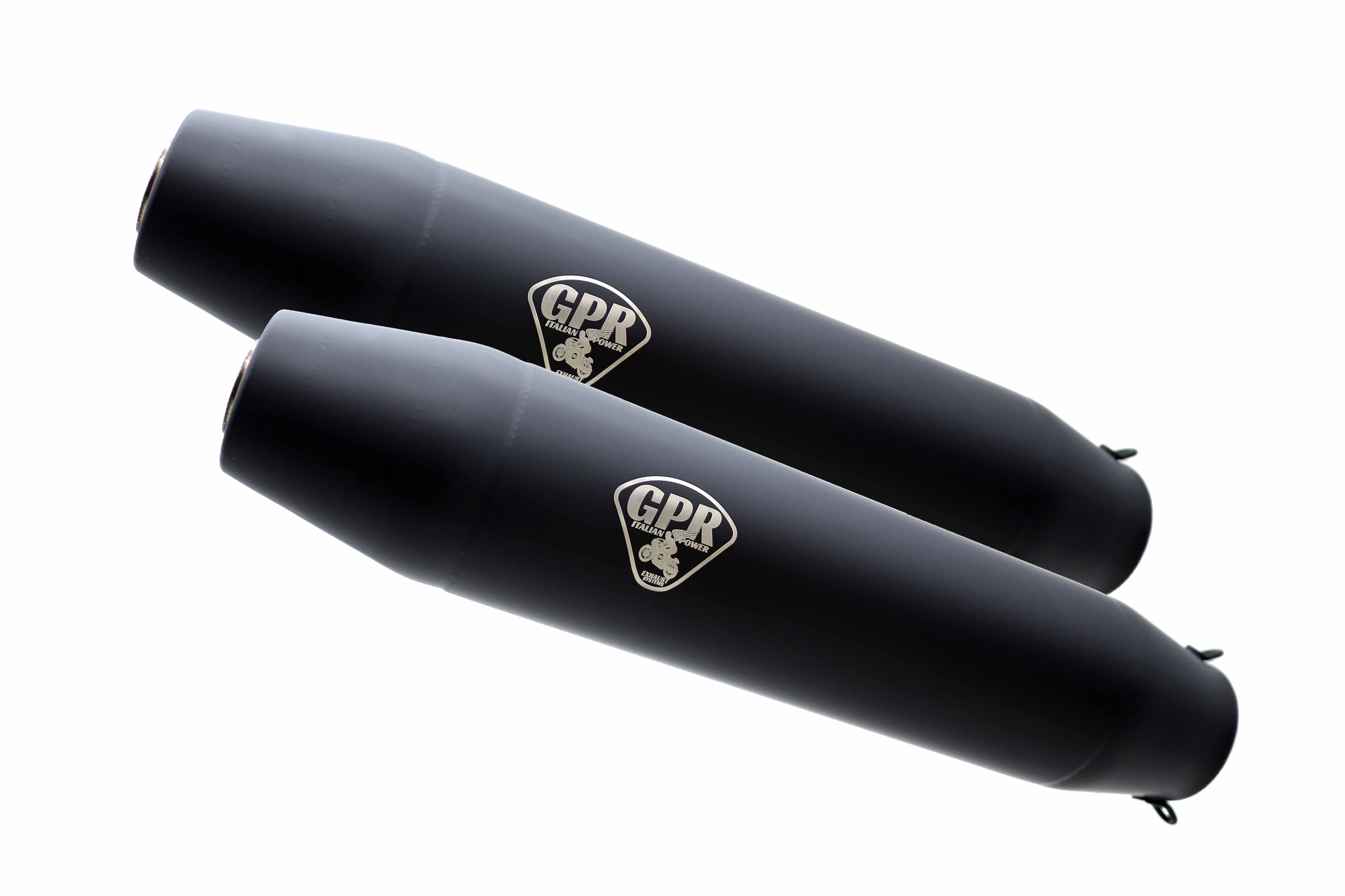 GPR-Exhaust---Deeptone-Black-Cafè-Racer-Silencers-without-link-pipe-for-R-45-from-1979-to-1985-Dual-Universal-Homologated-Silencer-Kit-Without-Link-Pipes