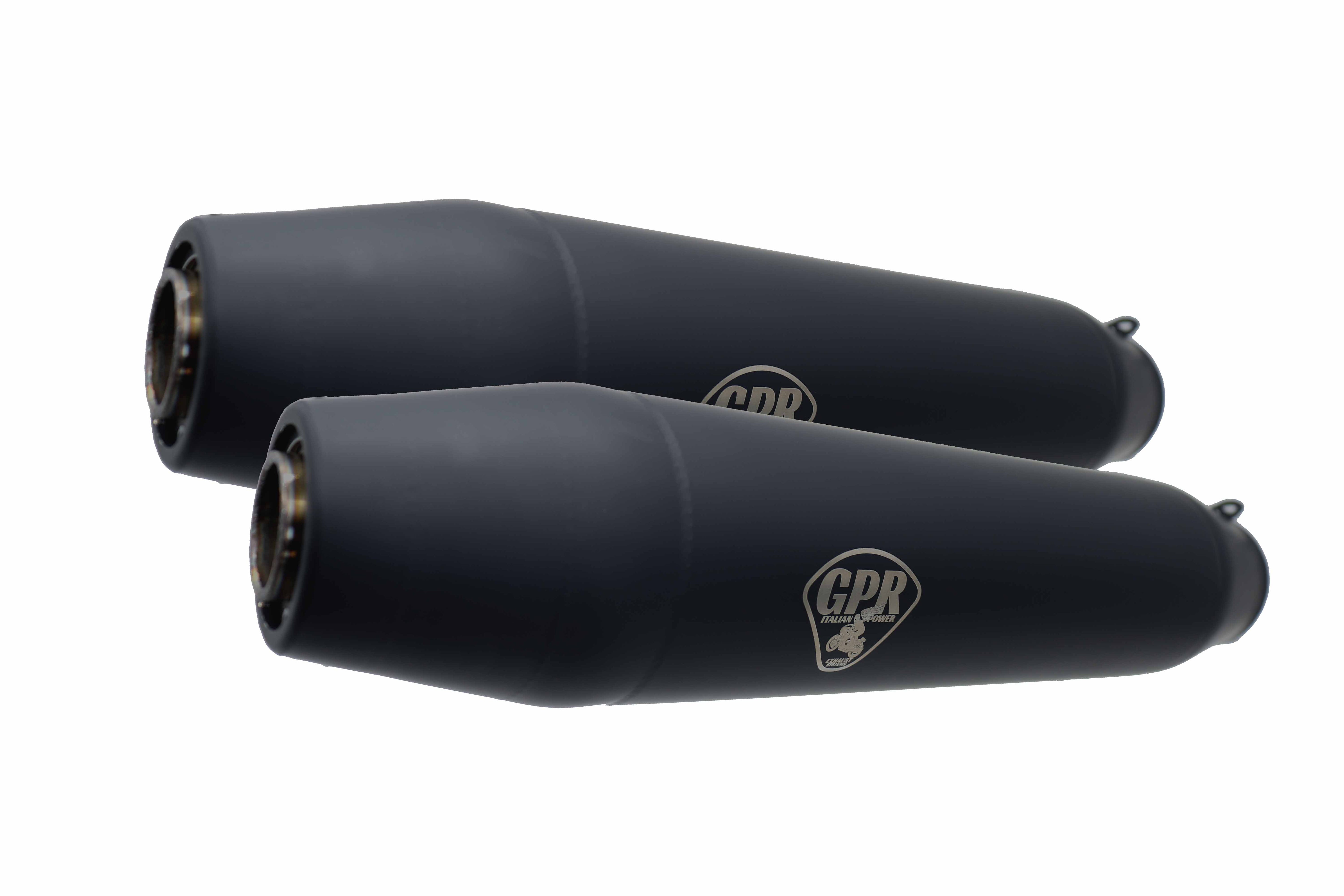 GPR-Exhaust---Deeptone-Black-Cafè-Racer-Silencers-without-link-pipe-for-Transalp-XL-650-V-from-2000-to-2006-Dual-Universal-Homologated-Silencer-Kit-Without-Link-Pipes