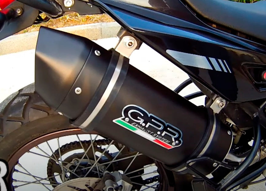 GPR-Exhaust---Furore-Nero-Slip-on-for-Cross-CITY-125-from-2007-to-2012-dB-Killer-Link-Pipe-Catalyst