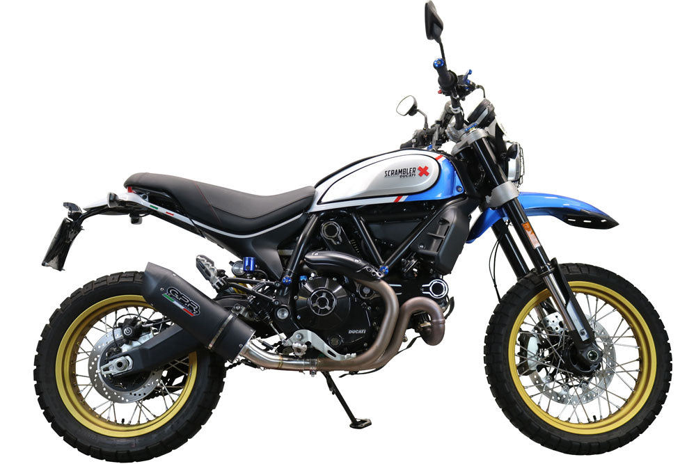 GPR-Exhaust---Furore-Evo4-Poppy-Slip-on-for-Scrambler-800-Desert-SLED-DS-Fasthouse-from-2021-to-2024-dB-Killer-Link-Pipe-Catalyst