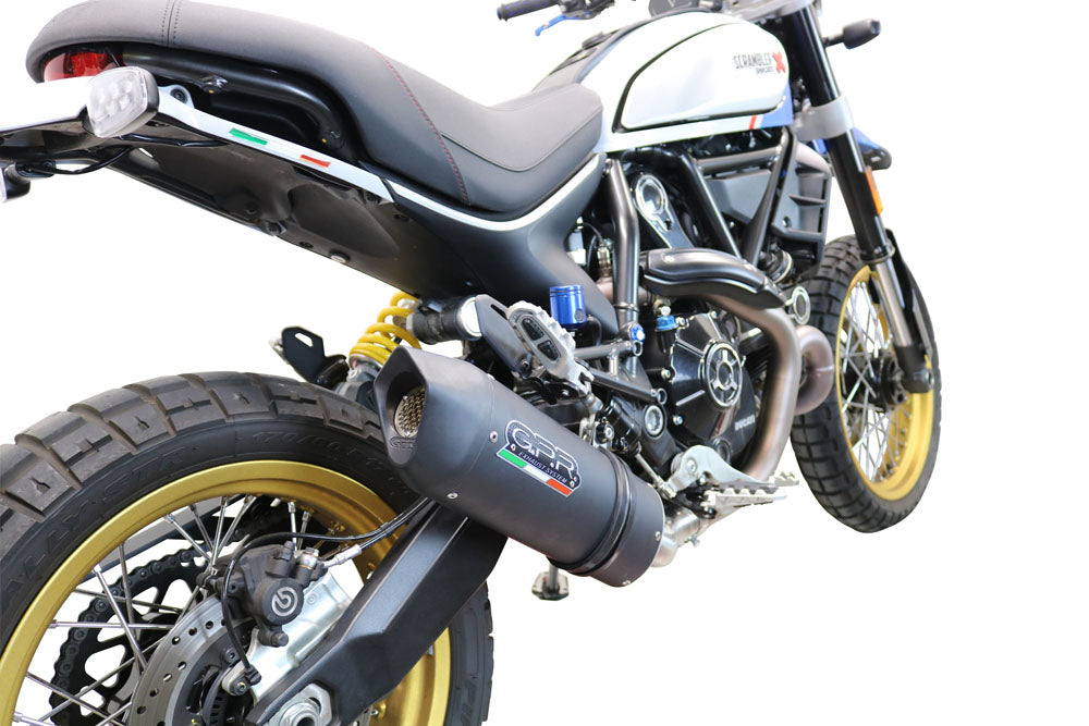 GPR-Exhaust---Furore-Evo4-Nero-Slip-on-for-Scrambler-800-Nightshift-Urban-Motard-from-2021-to-2022-dB-Killer-Link-Pipe-Catalyst
