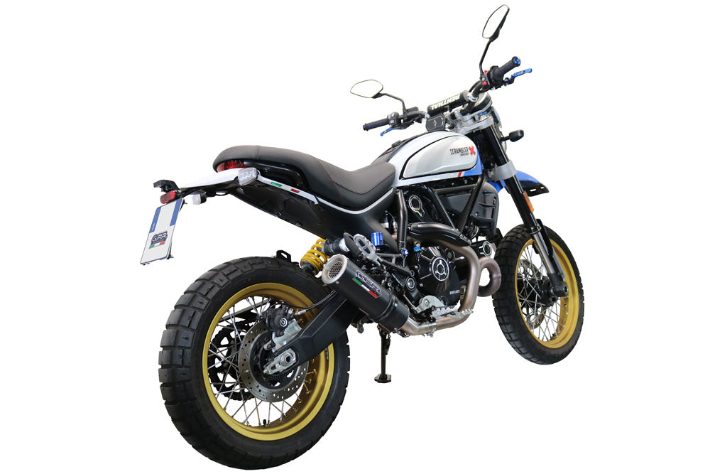 GPR-Exhaust---M3-Black-Titanium-Slip-on-for-Scrambler-800-Desert-SLED-DS-Fasthouse-from-2021-to-2024-dB-Killer-Link-Pipe-Catalyst