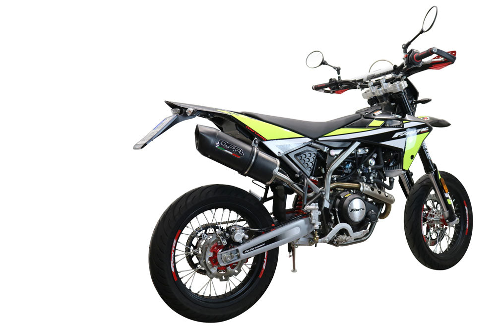 GPR-Exhaust---Furore-Evo4-Nero-Slip-on-for-XMF-125-from-2021-to-2024-dB-Killer-Link-Pipe-Catalyst