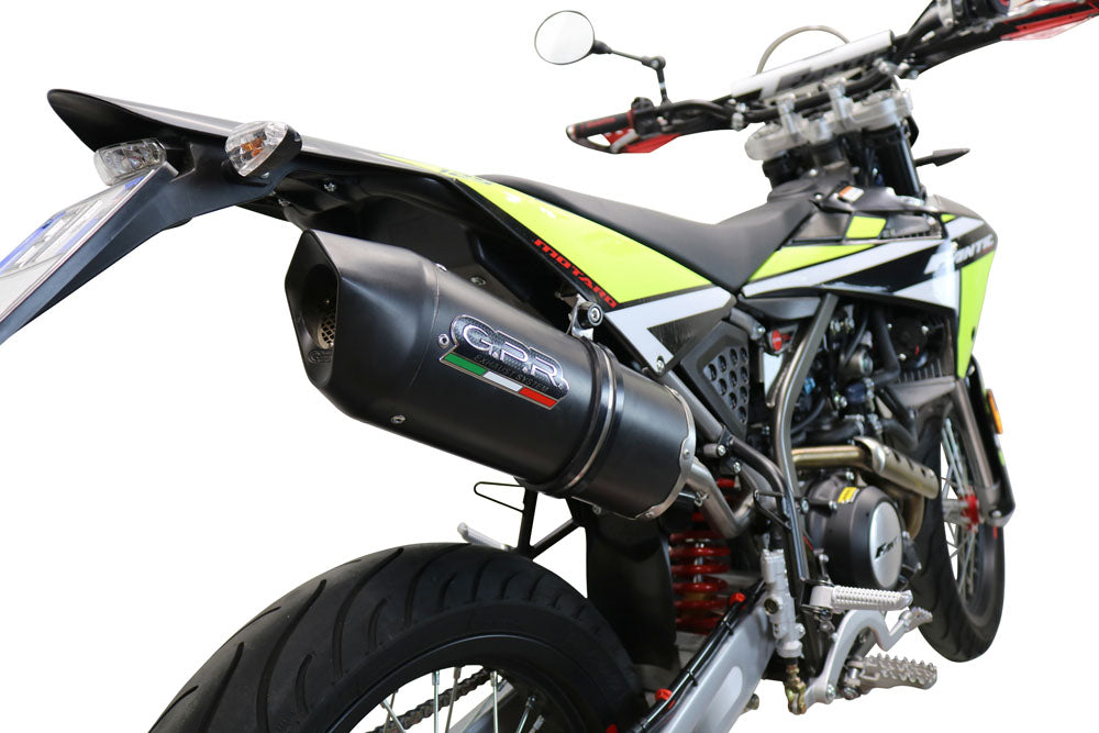 GPR-Exhaust---Furore-Evo4-Nero-Slip-on-for-XMF-125-from-2021-to-2024-dB-Killer-Link-Pipe-Catalyst