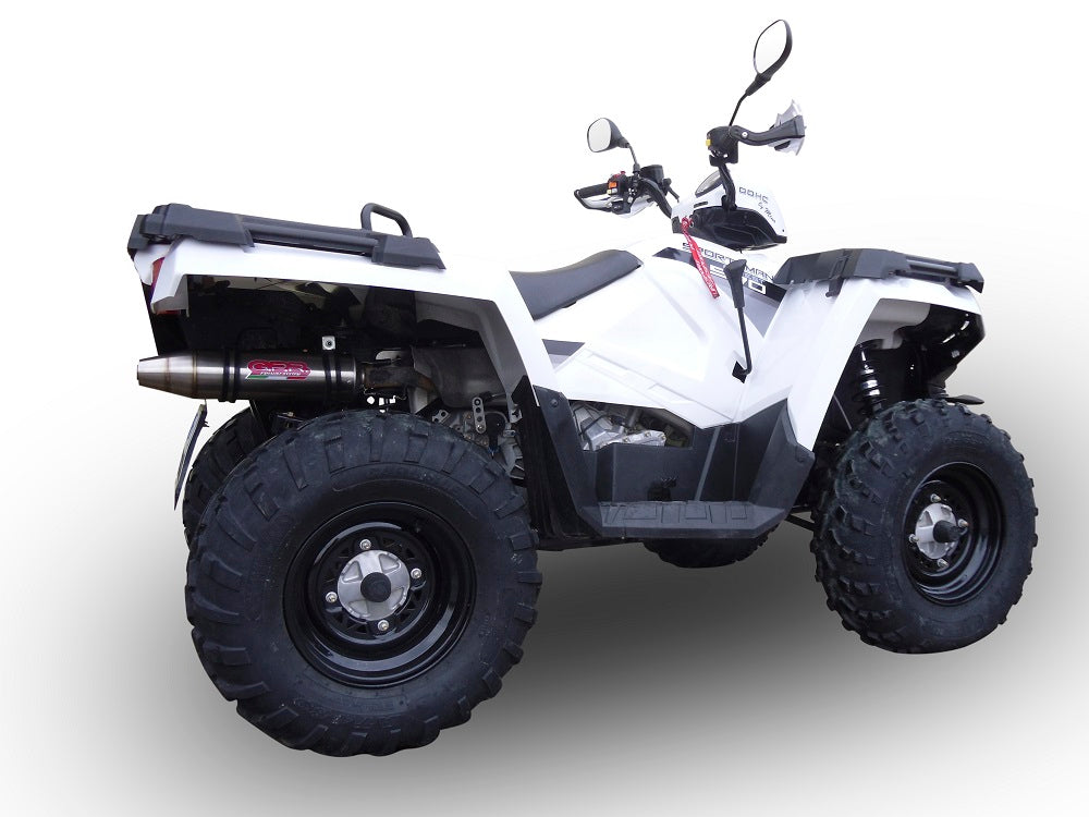 GPR-Exhaust---Satinox-Atv-Slip-on-for-Sportsman-850-H.O.-/-EPS-/-SP-from-2009-to-2016-dB-Killer-Link-Pipe