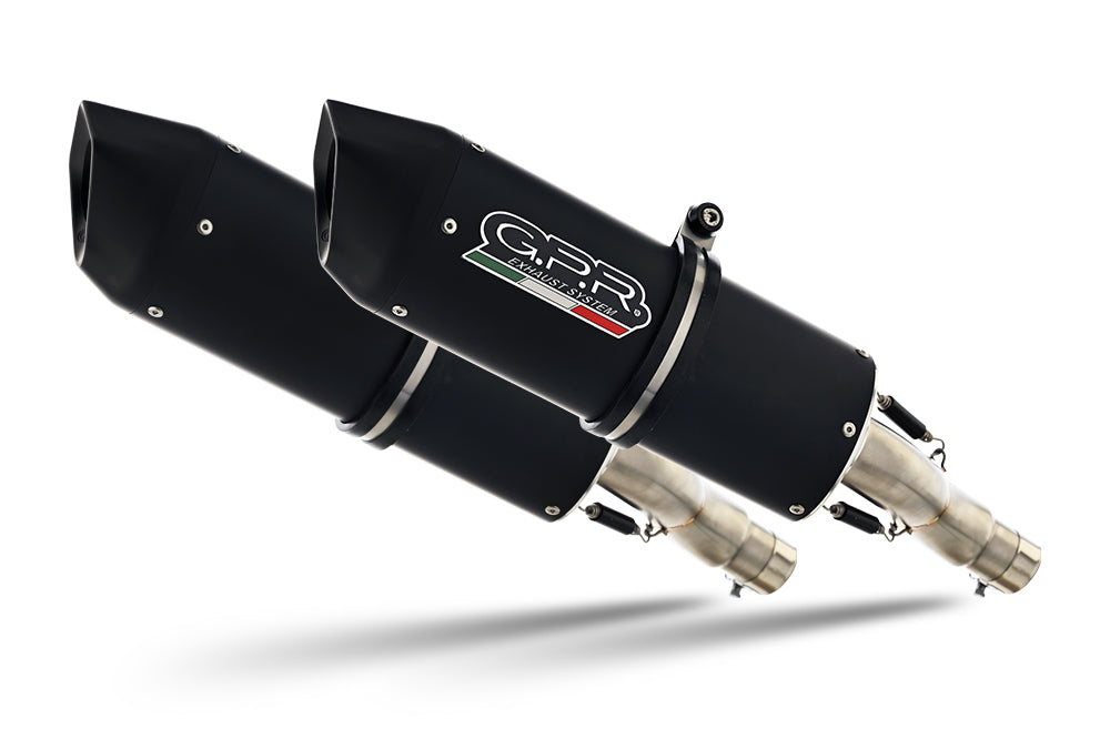 GPR-Exhaust---Furore-Nero-Double-Slip-on-for-Pegaso-3-650-Pegaso-I.E.-from-1997-to-2000-dB-Killer-Link-Pipes