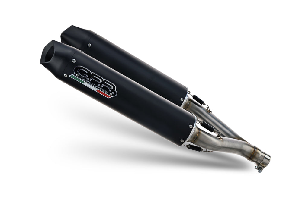 GPR-Exhaust---Furore-Nero-RACING-Double-Slip-on-for-Dorsoduro-900-from-2017-to-2020-Link-Pipes
