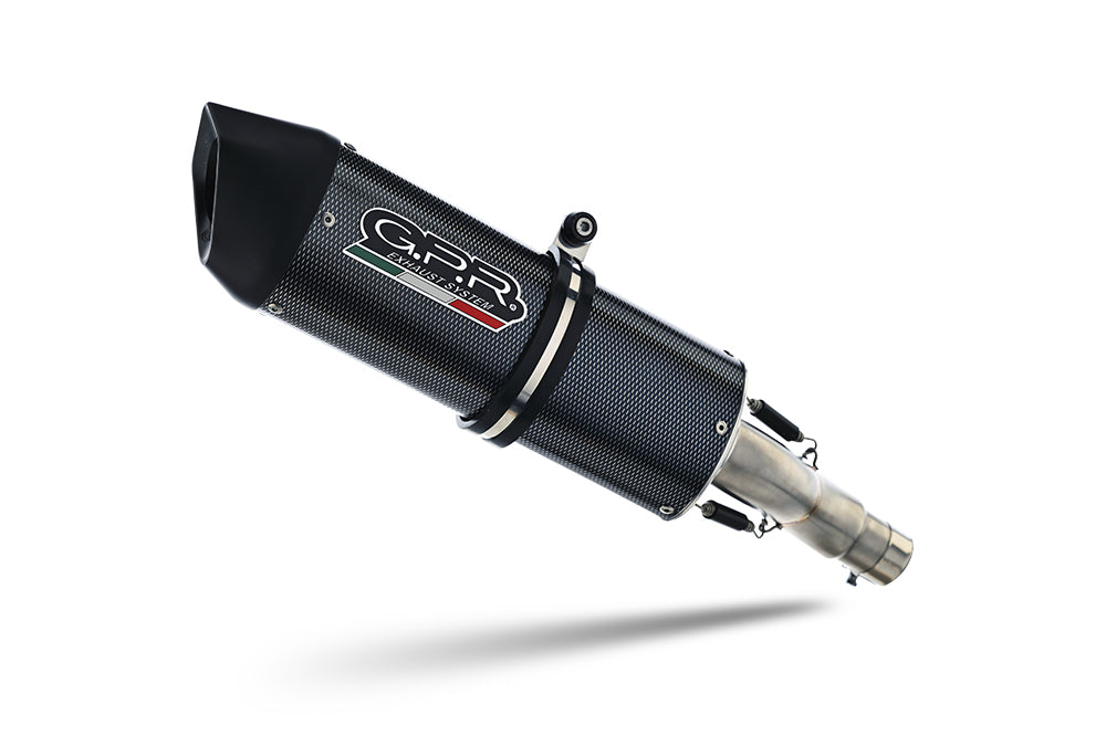 GPR-Exhaust---Furore-Evo4-Poppy-Slip-on-for-Diavel-1198-from-2017-to-2019-dB-Killer-Link-Pipe-Catalyst