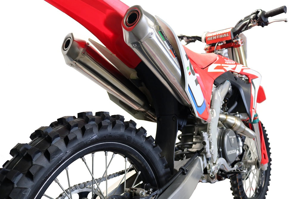 GPR-Exhaust---Pentacross-Inox-Double-Full-Line-for-CRF-450-R-RX-from-2020-to-2020-dB-Killer-Spark-Arrestor