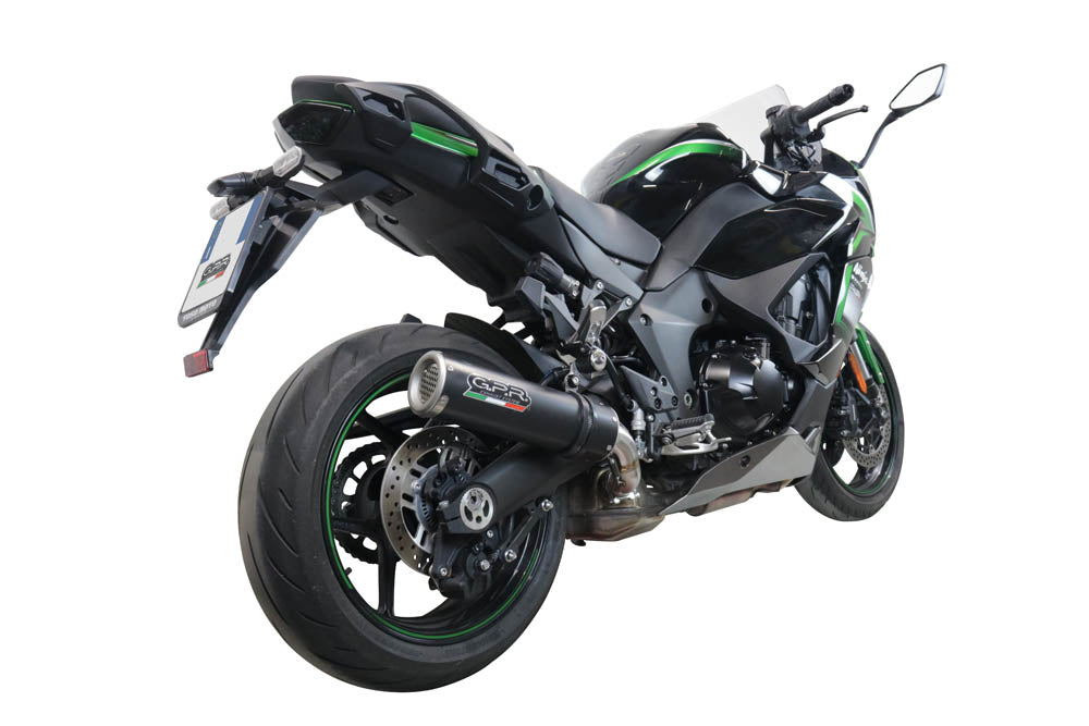 GPR-Exhaust---M3-Black-Titanium-Slip-on-for-Ninja-1000-SX-from-2021-to-2024-dB-Killer-Link-Pipe