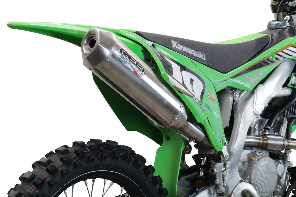 GPR-Exhaust---Pentacross-FULL-Titanium-Slip-on-for-KX-250-X-from-2021-to-2022-Link-Pipe