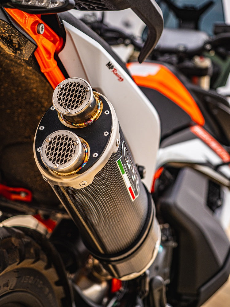 GPR-Exhaust---Dual-Poppy-Slip-on-for-Norden-901-from-2022-to-2024-dB-Killer-Link-Pipe