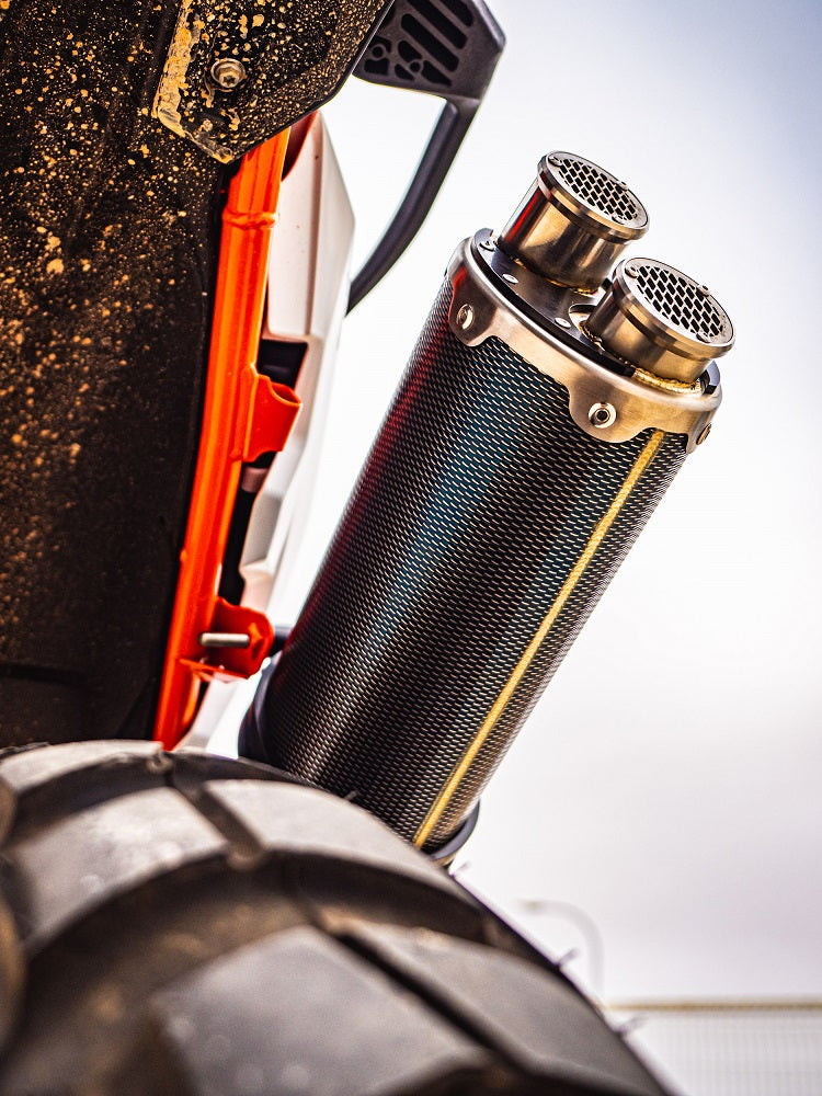 GPR-Exhaust---Dual-Poppy-Slip-on-for-Norden-901-from-2022-to-2024-dB-Killer-Link-Pipe