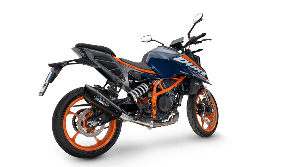 GPR-Exhaust---GP-Revo-Black-Titanium-Slip-on-for-DUKE-125-from-2024-to-2025-dB-Killer-Link-Pipe