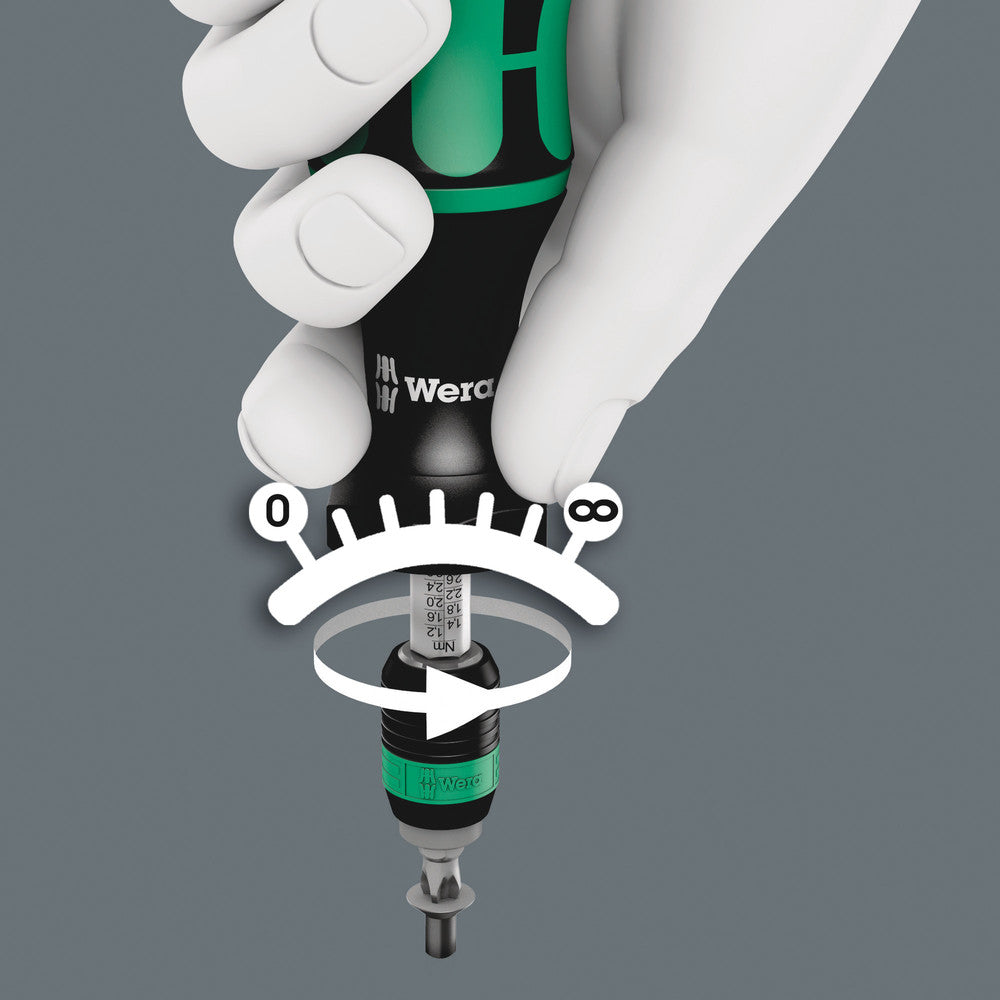 Wera Tools - 7440/41 Kraftform torque screwdriver set 0.3-3.0 Nm
