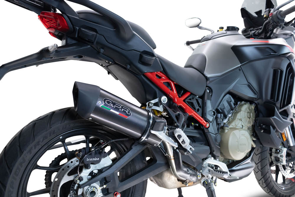 GPR-Exhaust---Furore-Evo4-Poppy-Slip-on-for-Multistrada-V4-S-from-2022-to-2024-dB-Killer-Link-Pipe