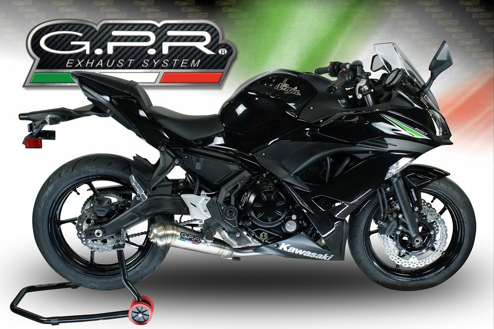 GPR-Exhaust---Powercone-Evo-Full-Line-for-Ninja-650-from-2017-to-2020-dB-Killer-Catalyst