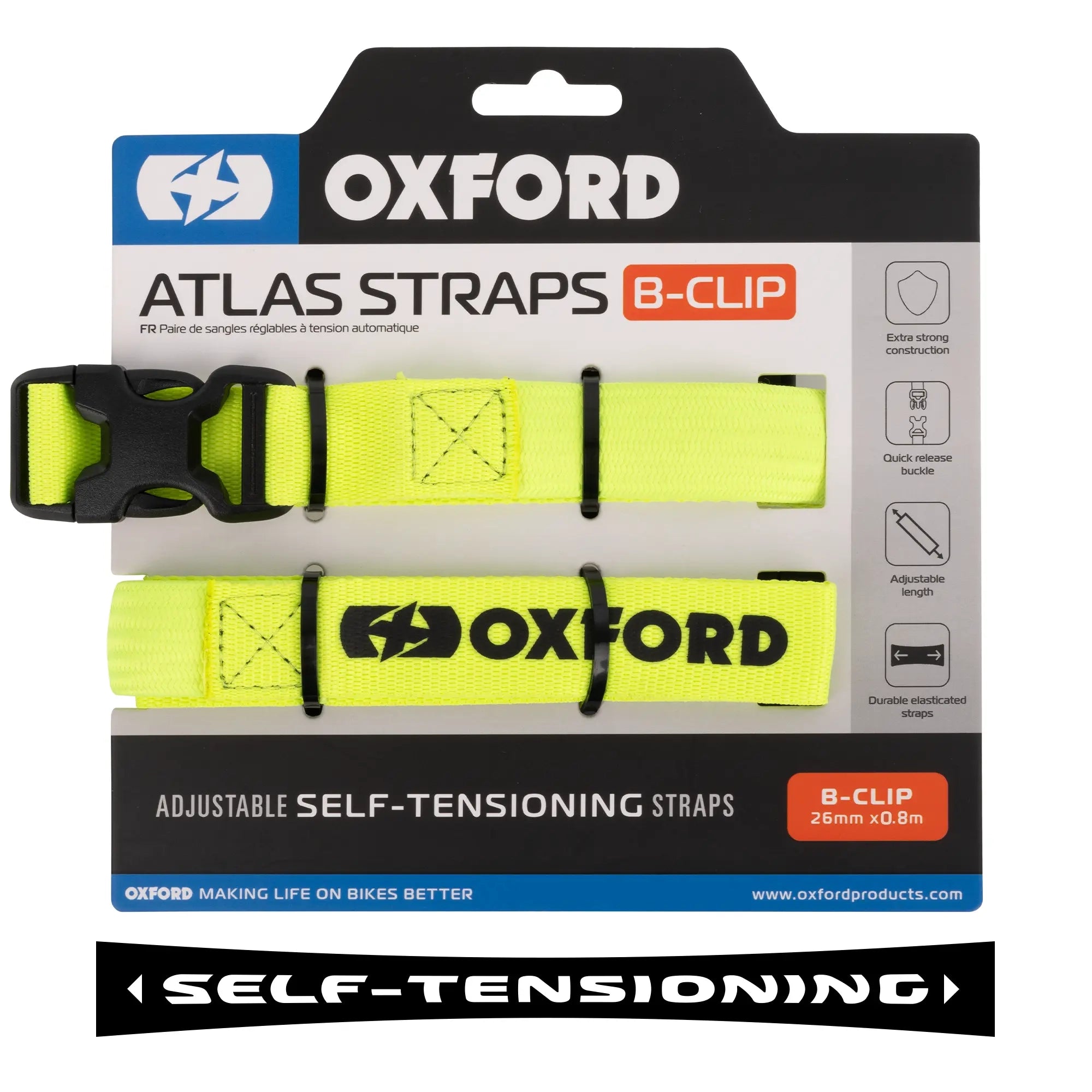 Oxford - Atlas B-Clip 26mm x 0.8m (Pair)