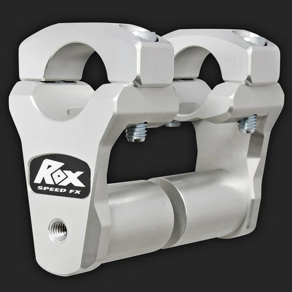 ROX - 2" Pivoting Bar Risers for 1 1/8" Handlebar (with Extended Stem) (Angled clamps)